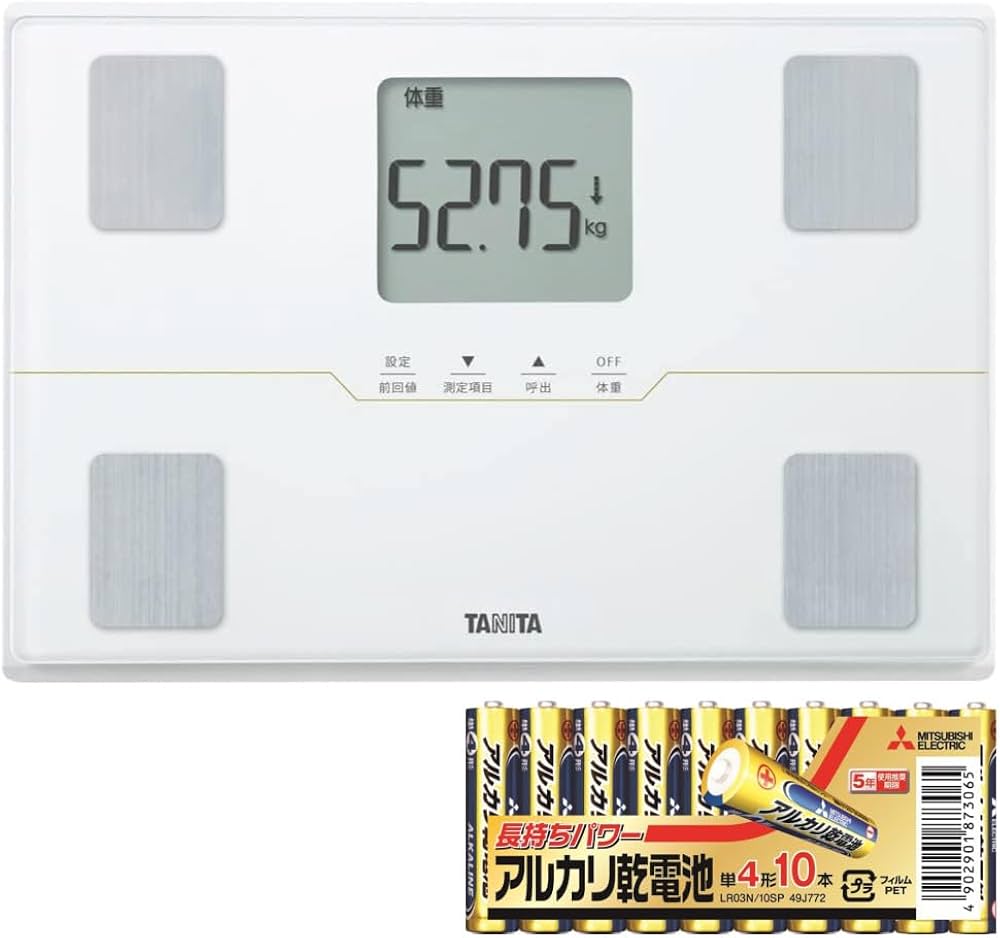 Amazon.co.jp: タニタ 体組成計 BC-315 パールホワイト＆予備電池